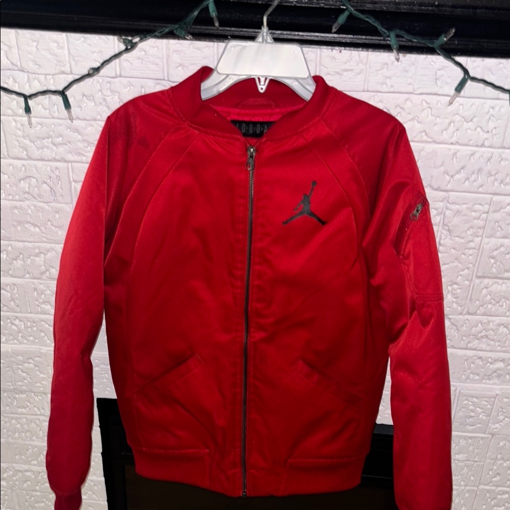 Jordan Red Puffer Jacket Iconic Style